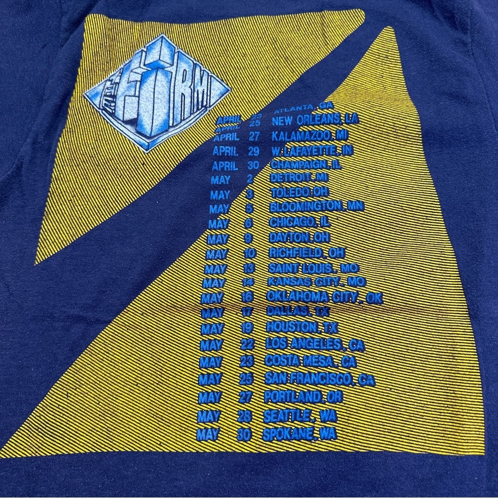 Vintage Jimmy Page Led Zeppelin The Firm  Concert Tour T Shirt Size Médium - Picture 14 of 14